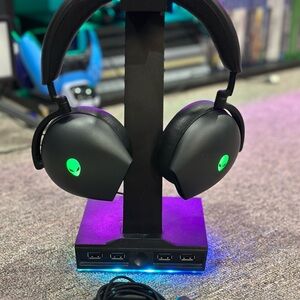Alienware Black and Green Gaming Headset